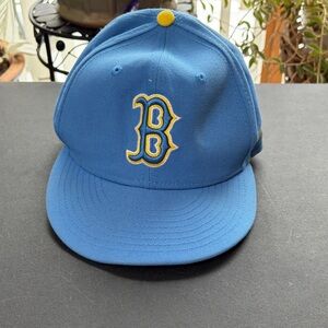 New Era Performance Headwear Official On-Field Red Sox Blue and Yellow Cap